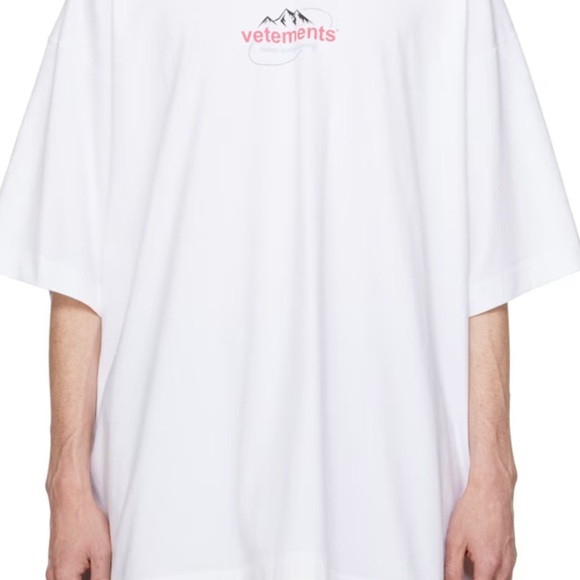VETEMENTS Natural Spring White Tee - Picture 6 of 6